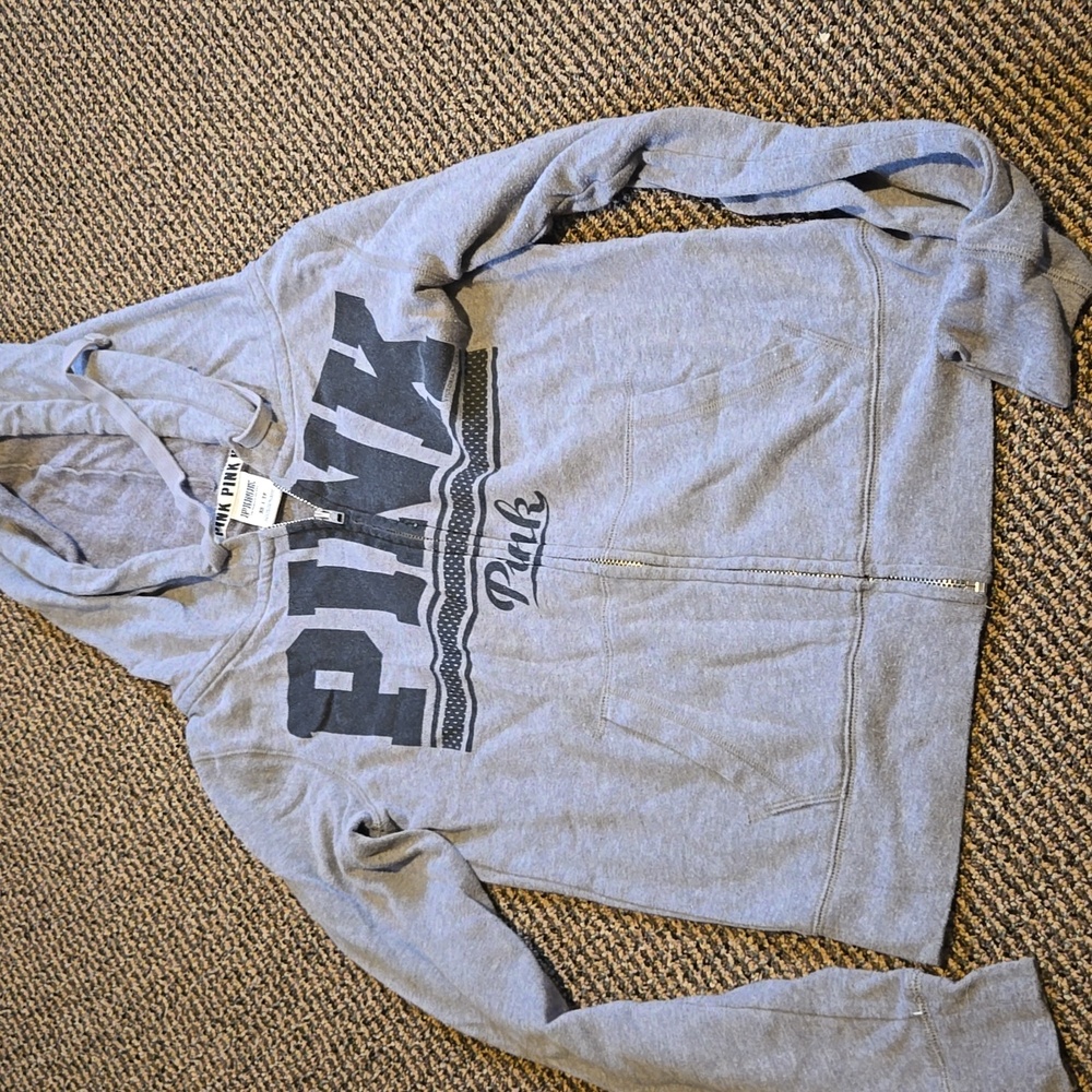 PINK by victorias Secret logo sweatshirt hoodie sweatjacket